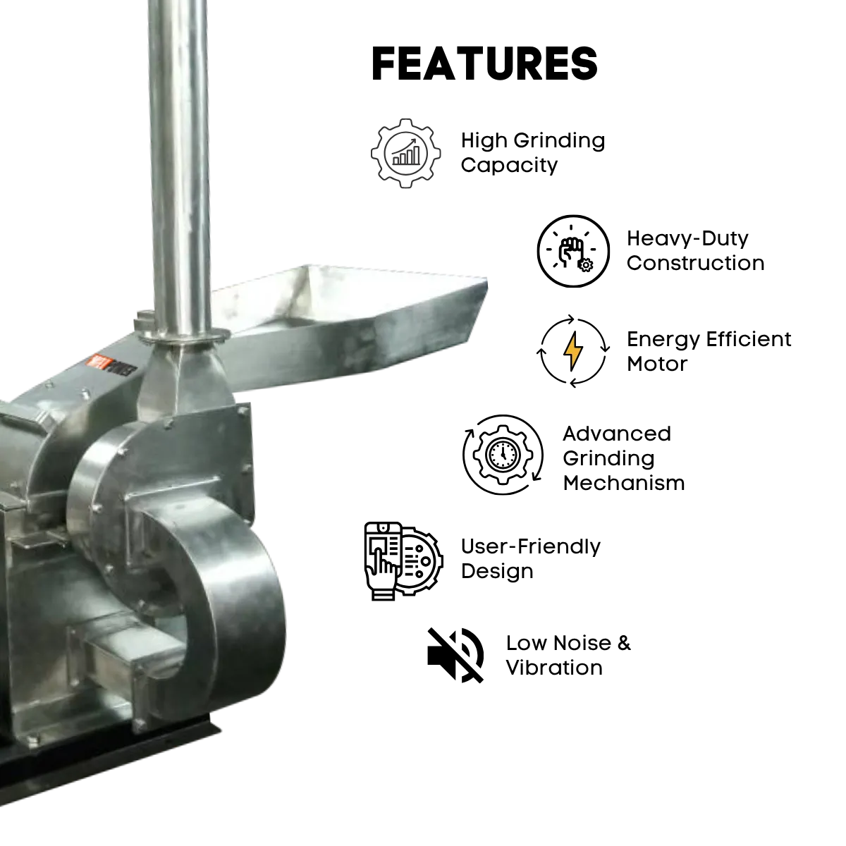 tính năng máy bột gia vị