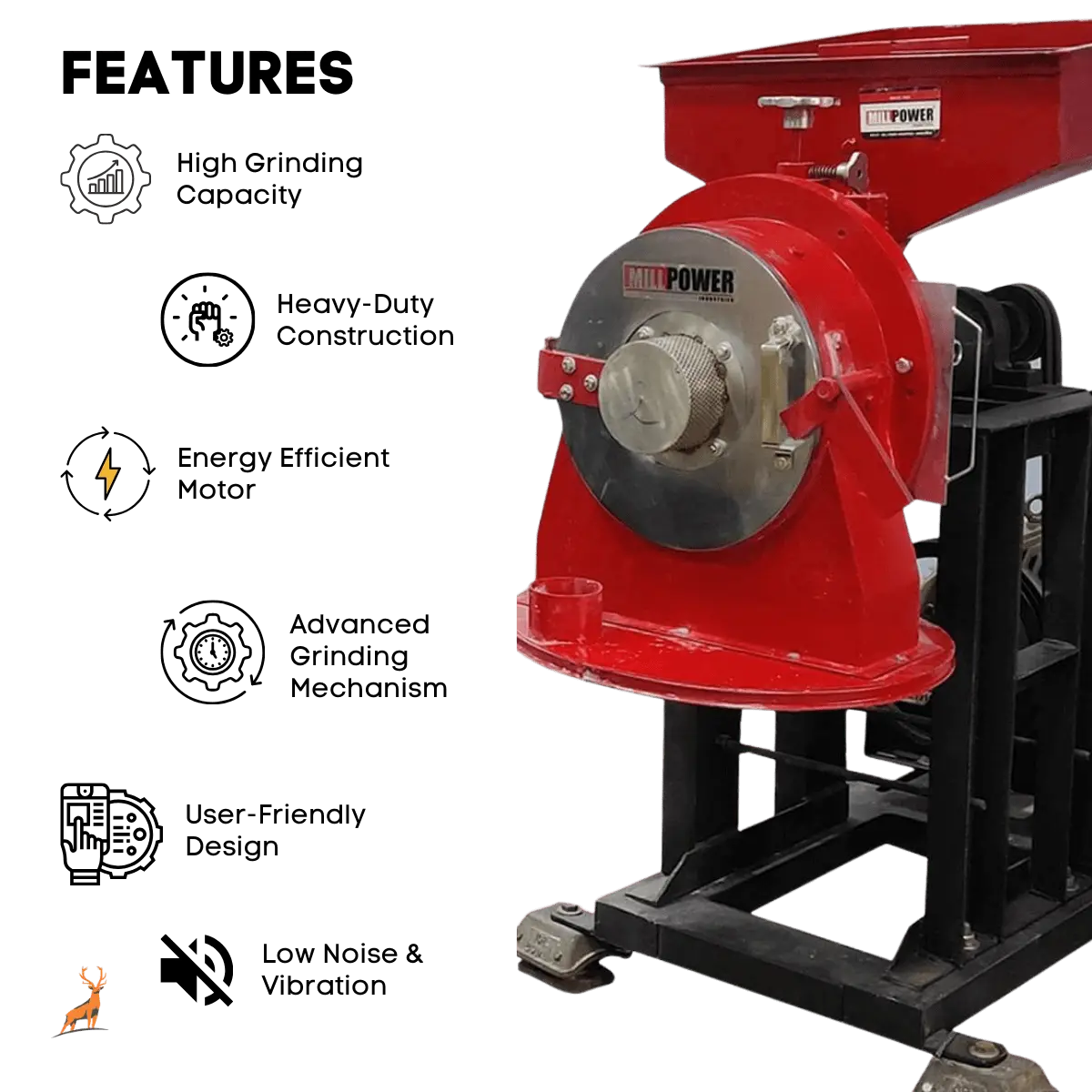 Chi tiết vòng bi Ba Lan – Máy nghiền bột Atta Chakki A10